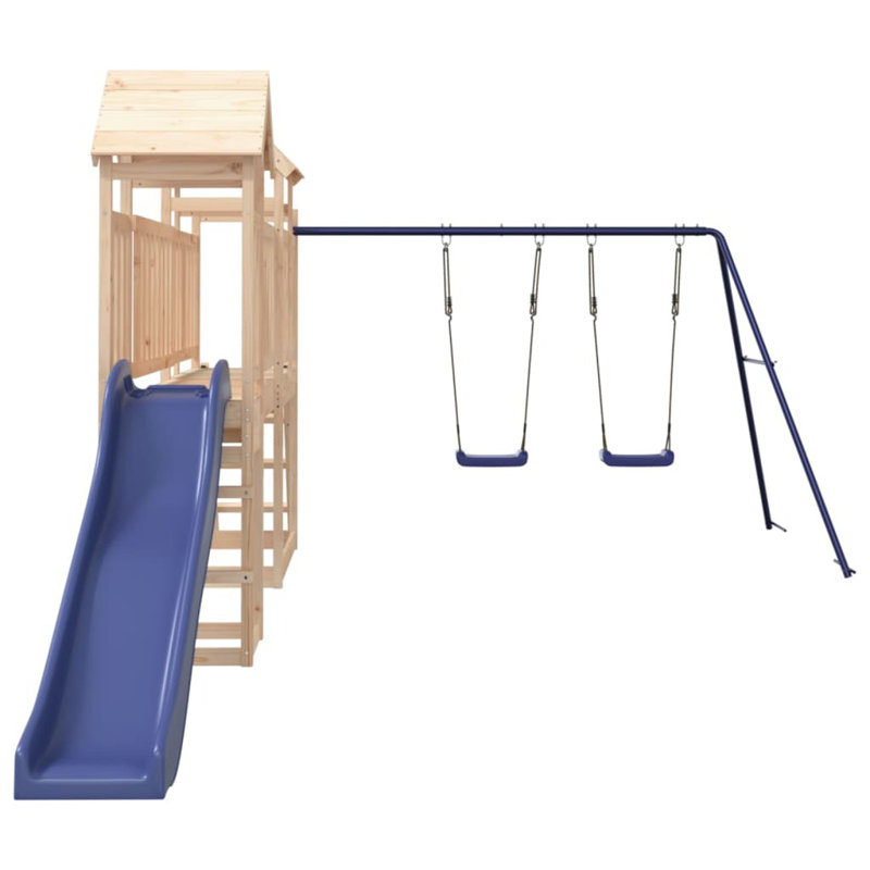 Gaskin Freeport Park Swing Set with, Brown