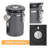 Airtight Coffee Canister With Measuring Spoon Grey