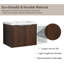 Meuble-lavabo mural simple 36 po avec comptoir en résine-46721953