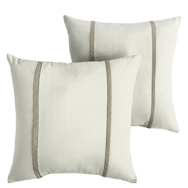 Housse et insert de coussin carré intérieur / extérieur Banck, 18 po x 18 po