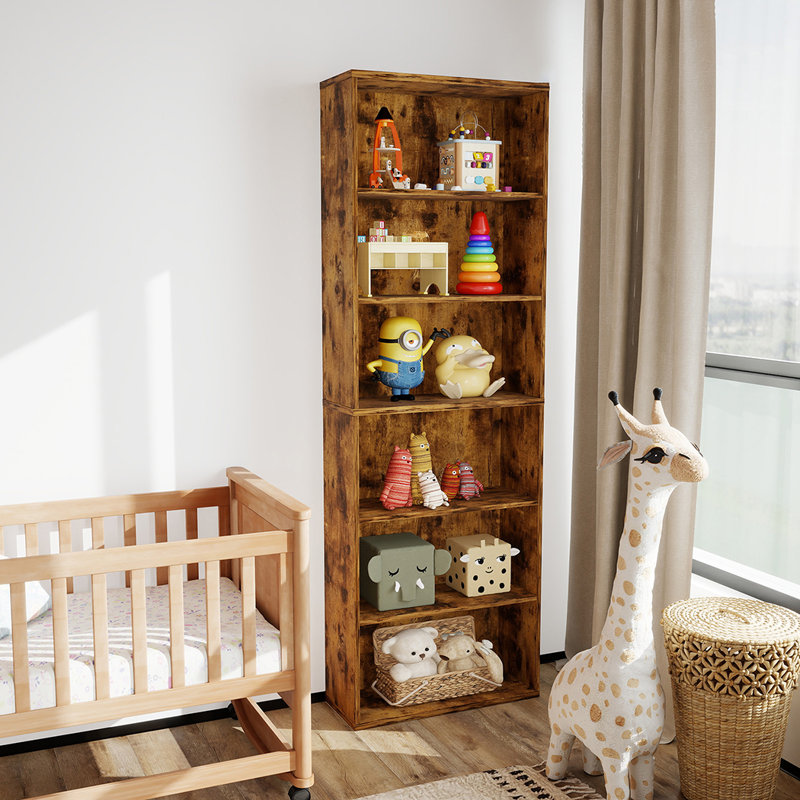 178.5cm H x 60cm W Composite Standard Bookcase, Brown