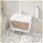Base de meuble-lavabo mural moderne en bois aggloméré 30 po avec rangement à fermeture en douceur
