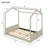 Twin Size Velvet House Bed Wood Bed-192333737-192333742