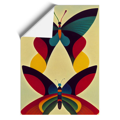 Butterflies in Abstract No.1 - Wall Art