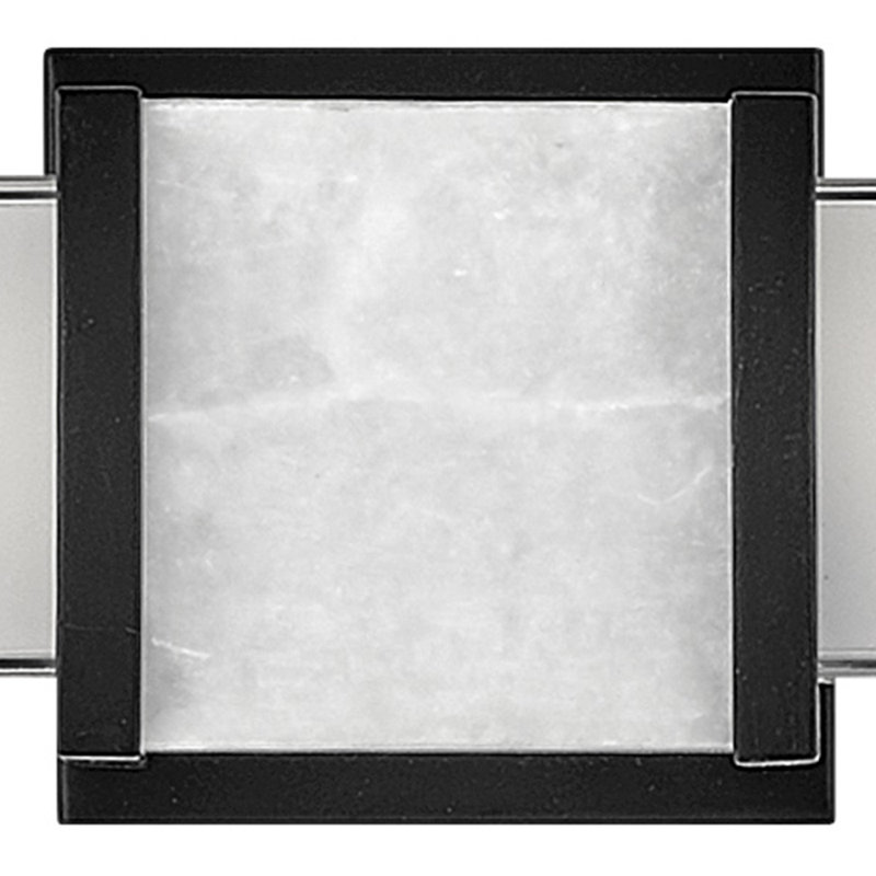 Pietra Luxe Black LED Bath Vanity Light, 24" Integrated