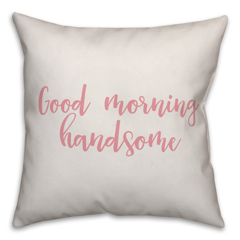 Coussin Good Good, Coussin décoratif, Blanc / rose