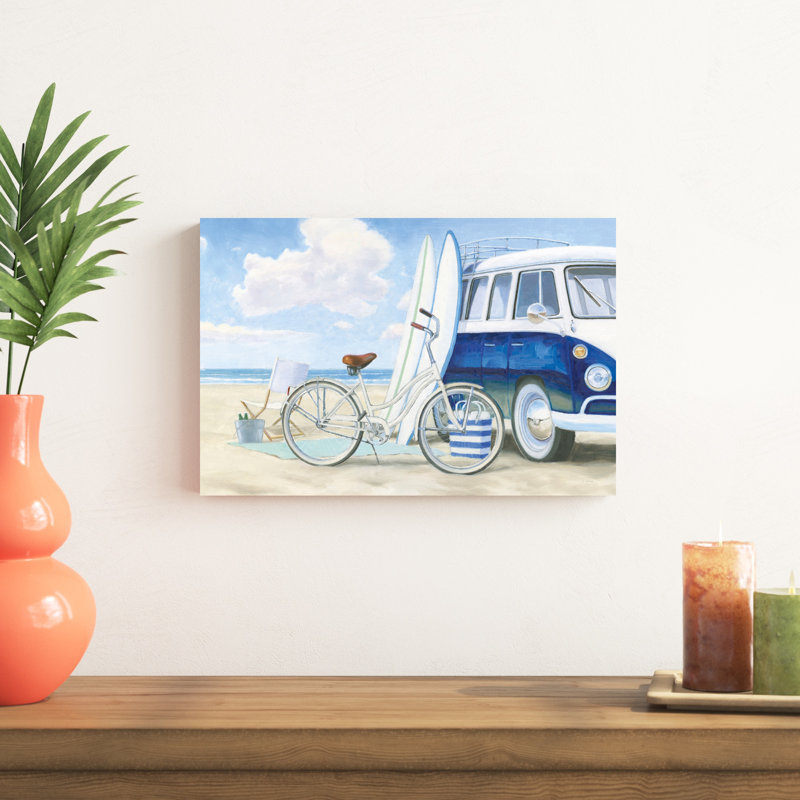 Beach Time I No Paniers, H 12 po x l 18 po, Non, Toile tendue