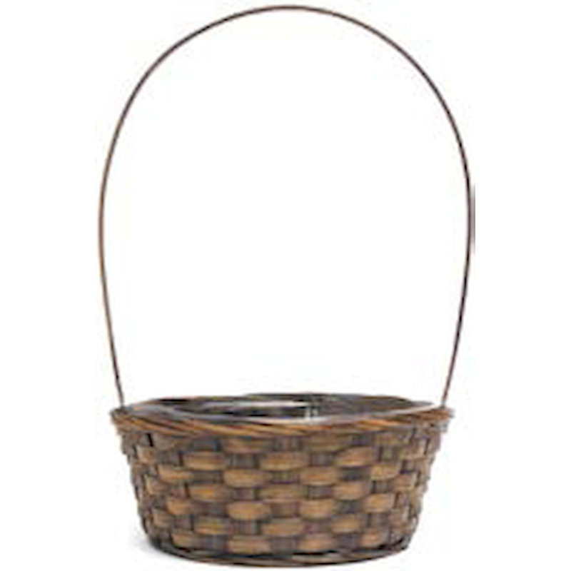 August Grove® Wicker Box, 4" H x 9.5" W x 9.5" D, Brown