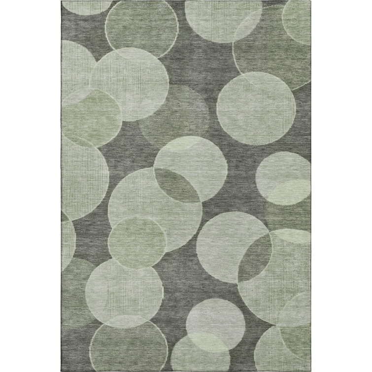 Premium Machine Washable Lubbers AMF1751 Geometric Rug