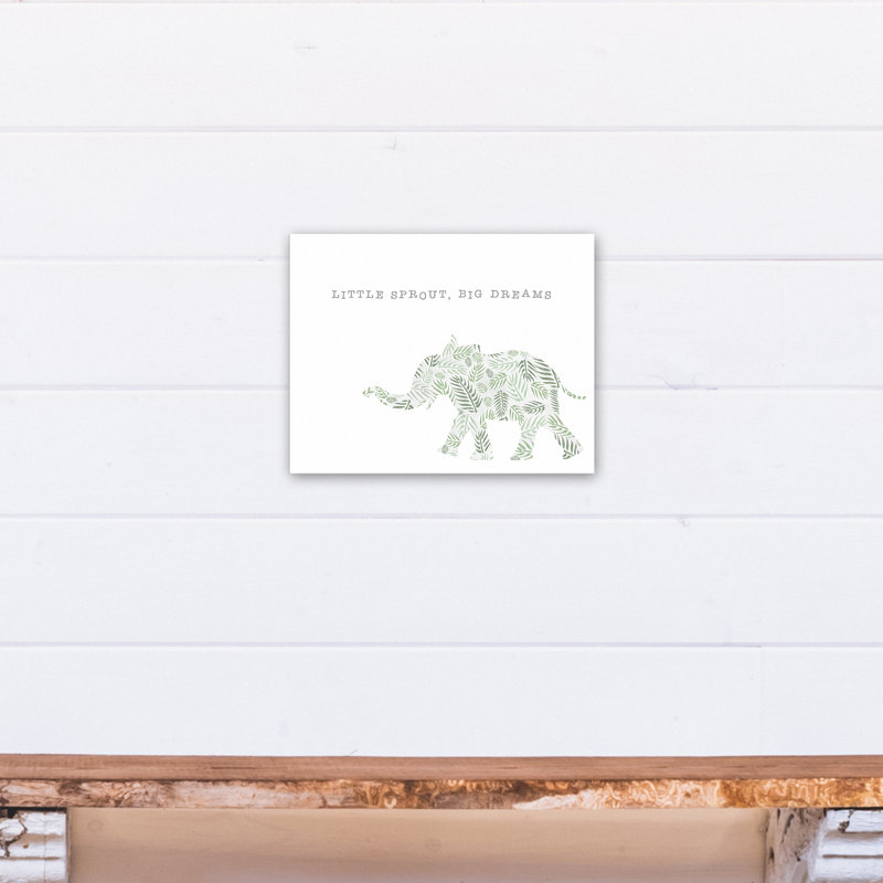 «Bruce Little Sprout Big Dreams», art sur toile, H 11 po x l 14 po x P 1,25 po
