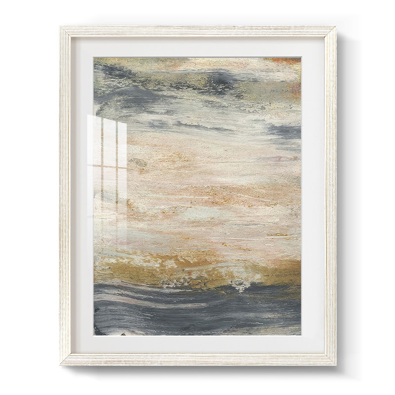 Serein II - Impression encadrée, H 19,5 po x l 16,5 po, Blanc
