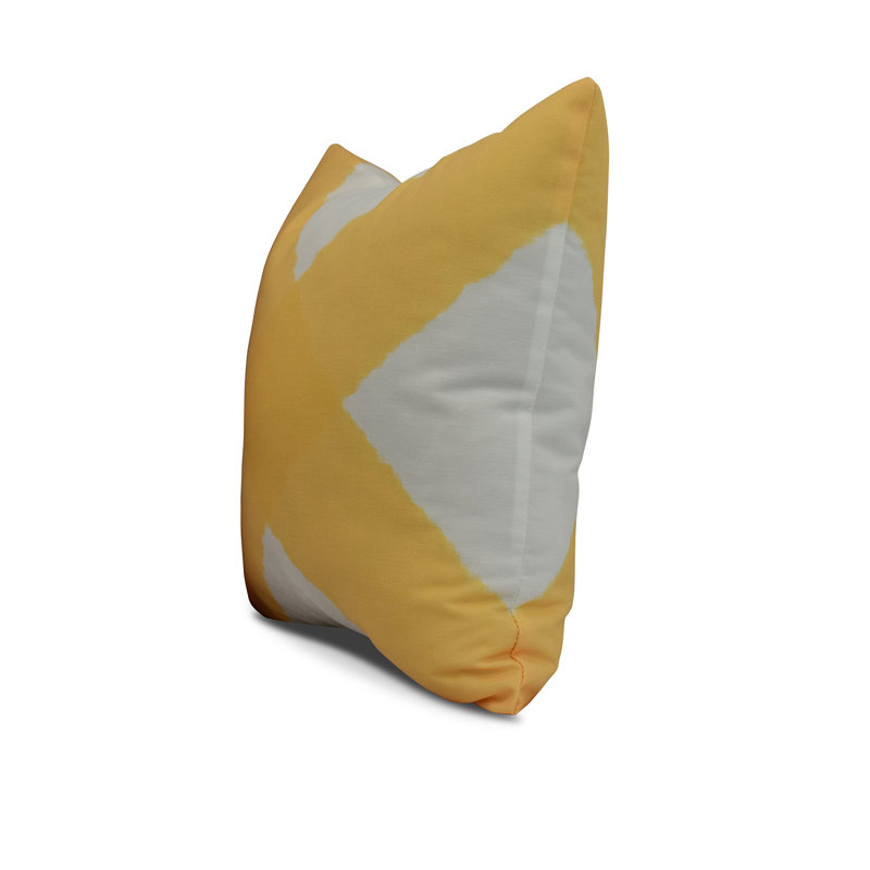 Housse et insert de coussin carré Nantucket, Jaune, 20 po x 20 po