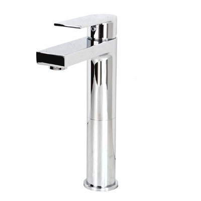 Solid Brass Vessel Bathroom Faucet Chrome Finish