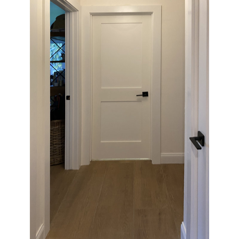 Porte double Gauss, Noir mat, Gauche, 24 po x 80 po