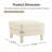 Boucle Upholstered Ottoman For Sectional-998007562