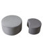 Ensemble de 2 tables basses emboîtables, ensemble de 3 tables basses rondes rembourrées pour le salon, table basse ronde moderne en mousse avec repose-pieds, sans assemblage-253861697