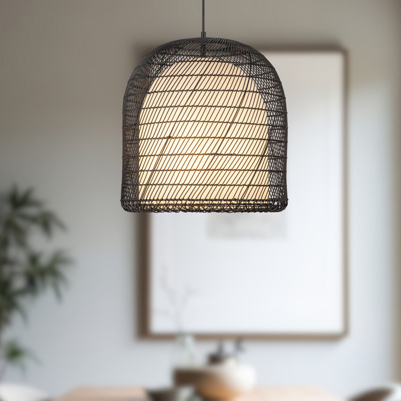 Éclairage extérieur moderne 1 lumière 20-in Verbana, Noir