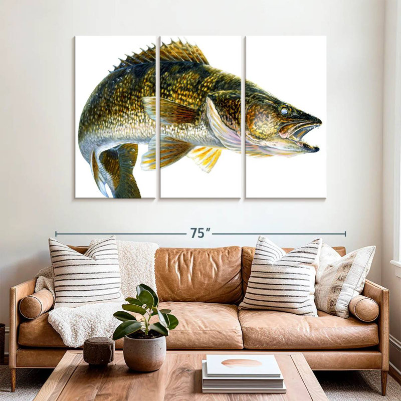 Brampt Break Line Walleye, H 42 po x l 65 po