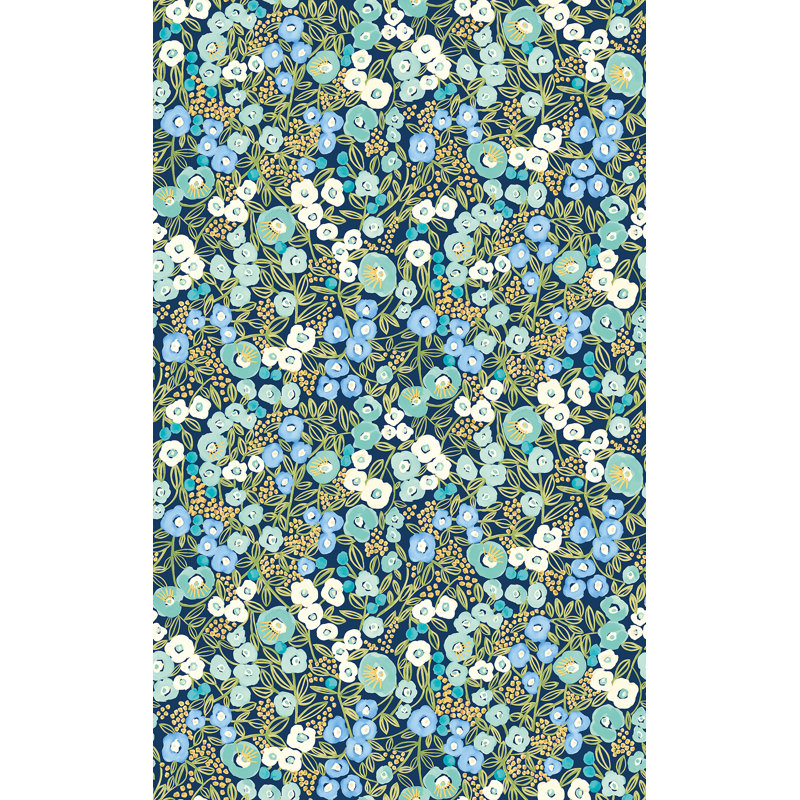 Rouleau de fleurs Newsbury, Bleu