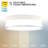 Twist-N-Lite Acrylic Led Flush Mount With Color Temperature Switch: 2700K, 3000K, 3500K, 4000K, and 5000K-98294099