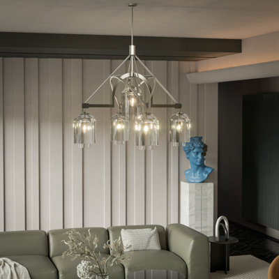 5 Light Chandelier Ceiling Pendant Hanging Light Fixture (Bulb Not Included)