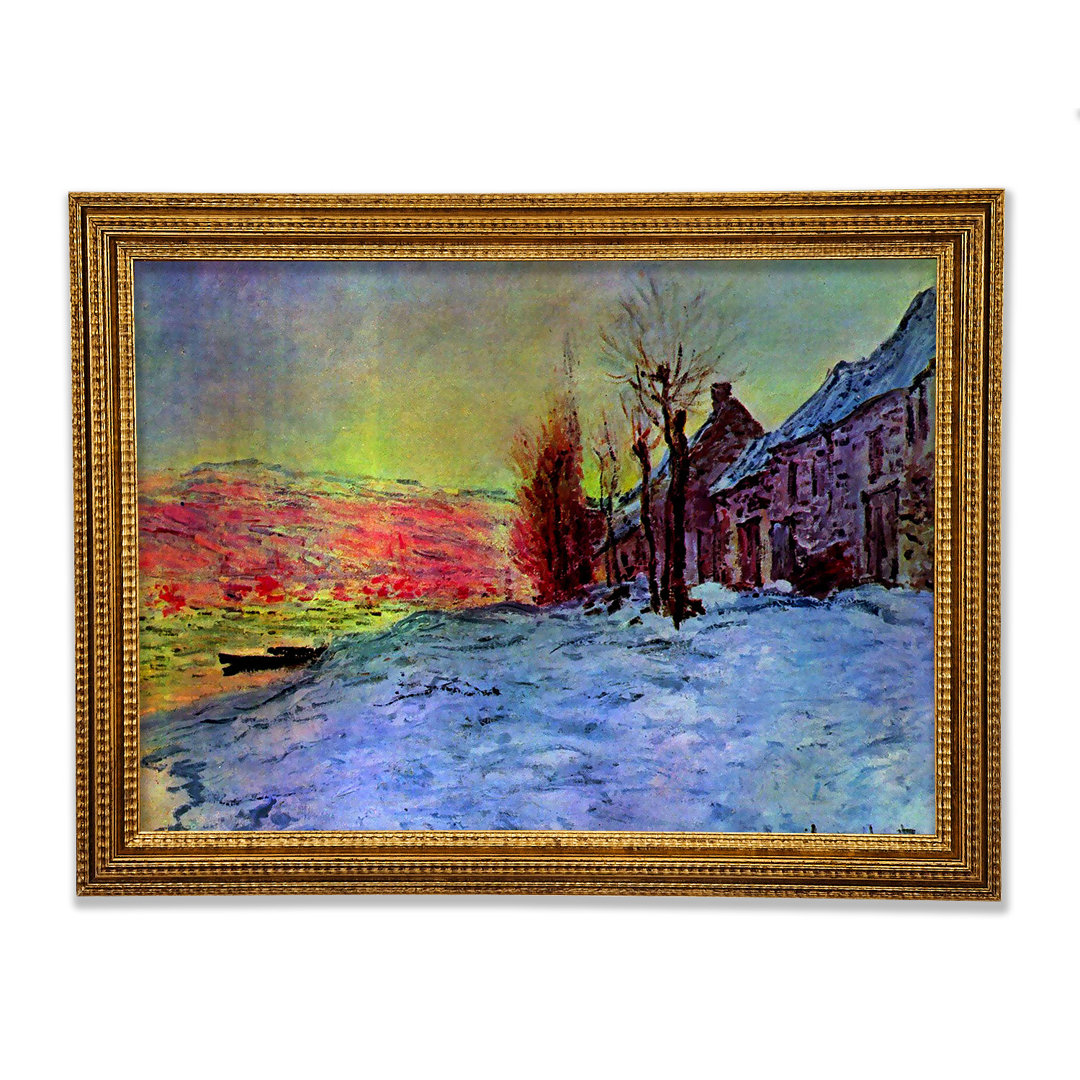 Lava Court Sonnenschein und Schnee von Monet - Einzelne Bilderrahmen Kunstdrucke