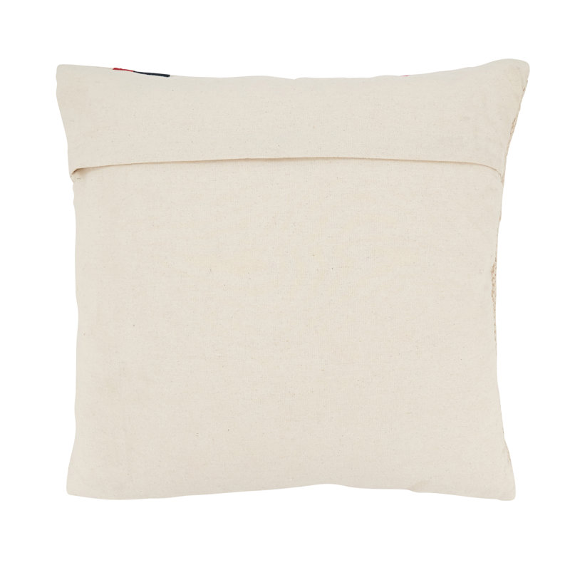 American Dream Stripe Cotton Throw Pillow, Multicolor, 18" x 18"