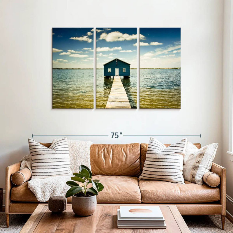 Aletra Blue Boat House, H 36 po x l 57 po