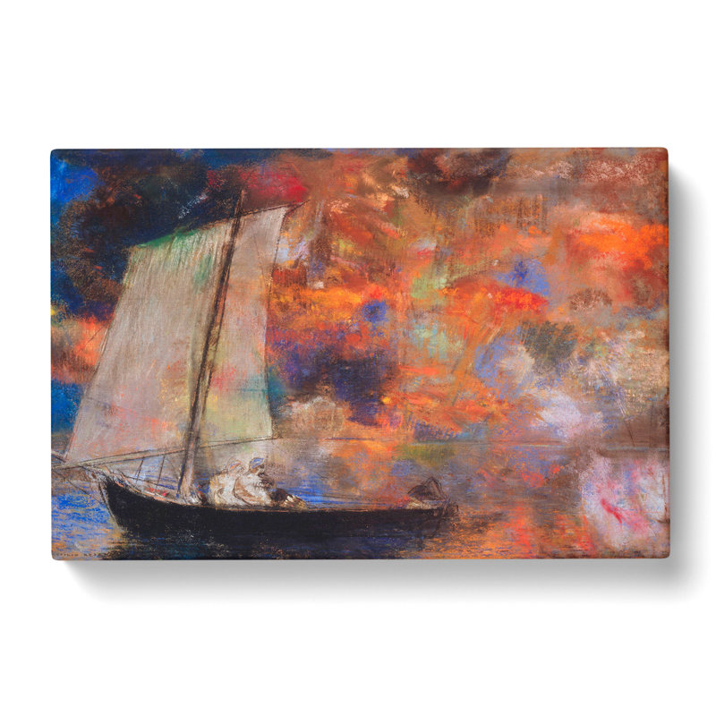 Flower Clouds by Odilon Redon - Wrapped Canvas Painting, 50cm H x 76cm W x 3cm D