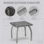 Petite table d'appoint carrée en rotin