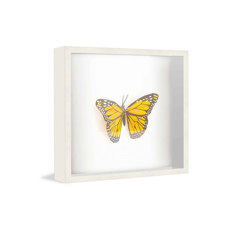 Camilya Solid Wood Shadow Box Picture Frame, White, 11" W x 11" H