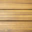 Table de salle à manger d'extérieur ronde en bois d'acacia, table bistro ronde, finition teck