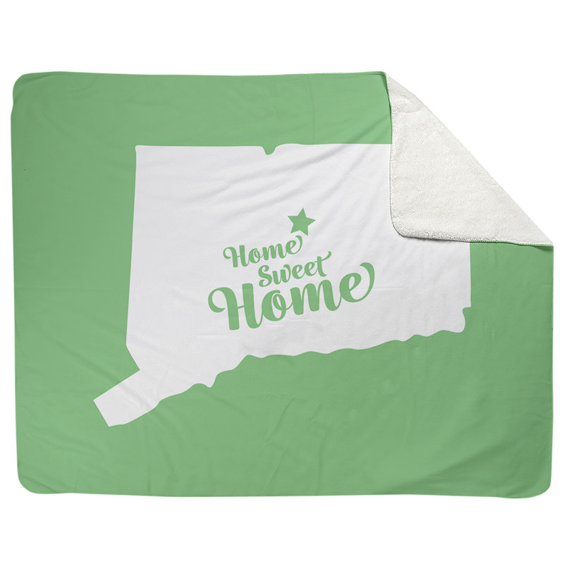 Jeté en polaires pour hartford home, l 52,5 po x L 62,5 po, Vert