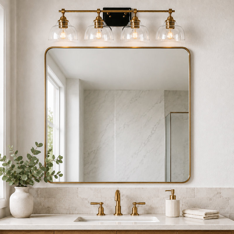 Éclairage pour meuble-lavabo à intensité variable 4 lumières Aura