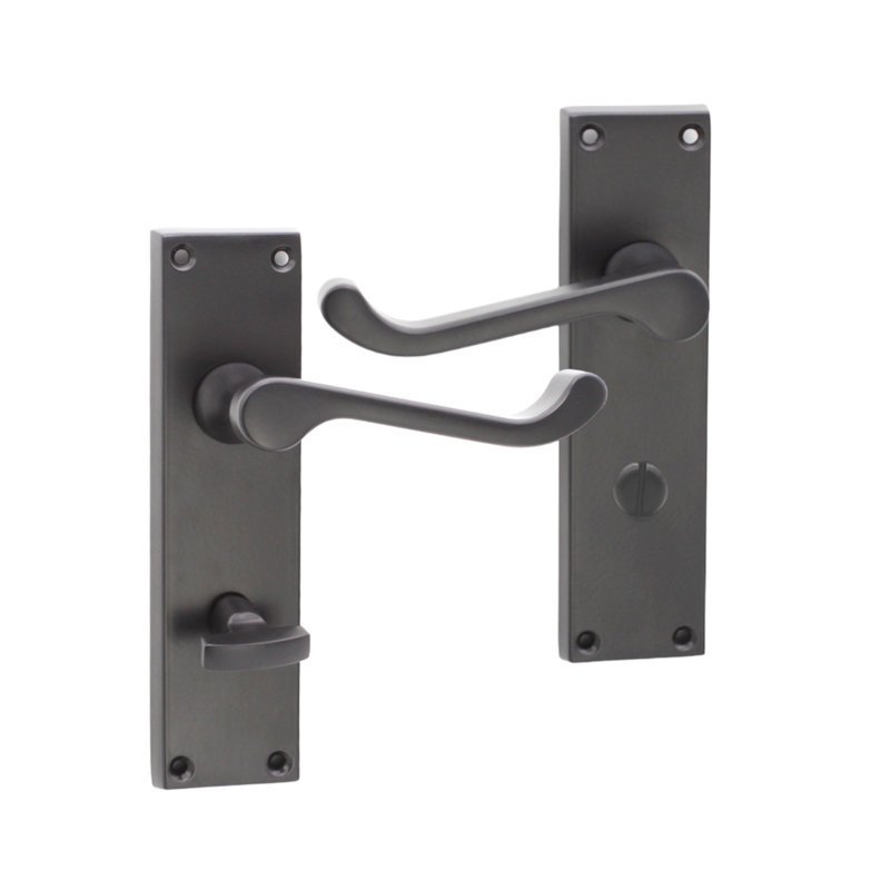 Victorian Scroll Privacy Lever Handle 