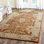 Tapis oriental brun / beige en laine touffeté à la main Armintha-17989894