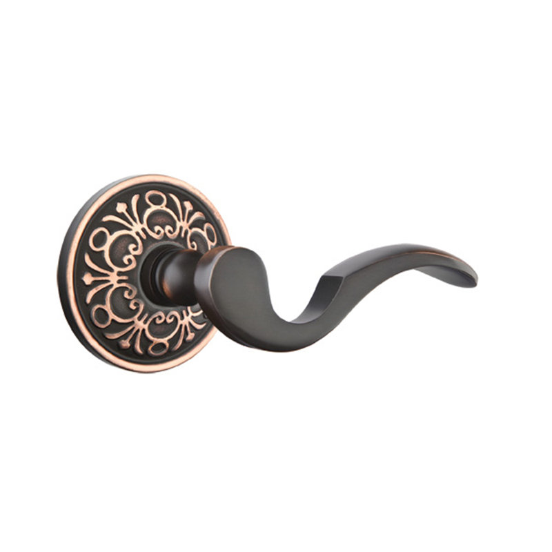 Poignée de porte avec rosette Cortina Passage (Hall & Closet), Gauche, Bronze huilé