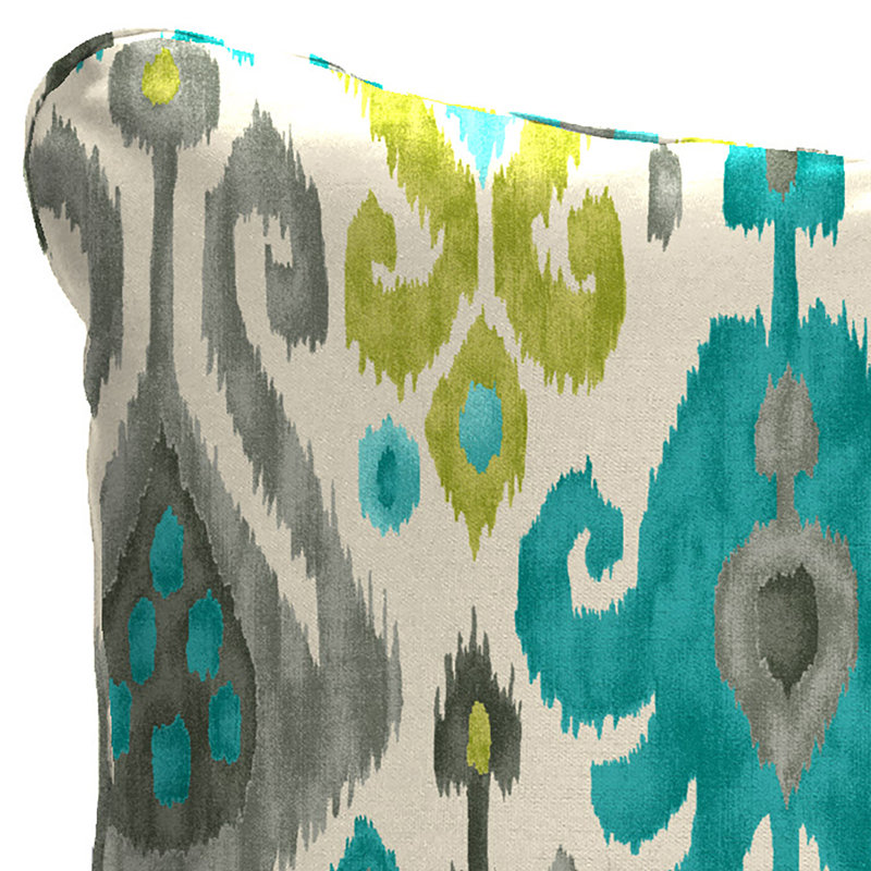 24" x 21" Outdoor Chair Back Cushion with Welt (Set of 2), Multi-Colored
