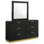 Commode 6 tiroirs avec miroir