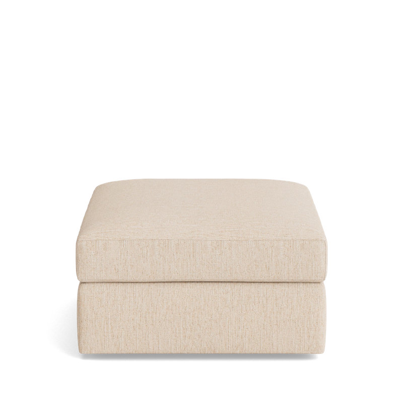 The OG Ottoman, Performance Weave - Tan