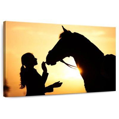 Cheval et fille Brampt