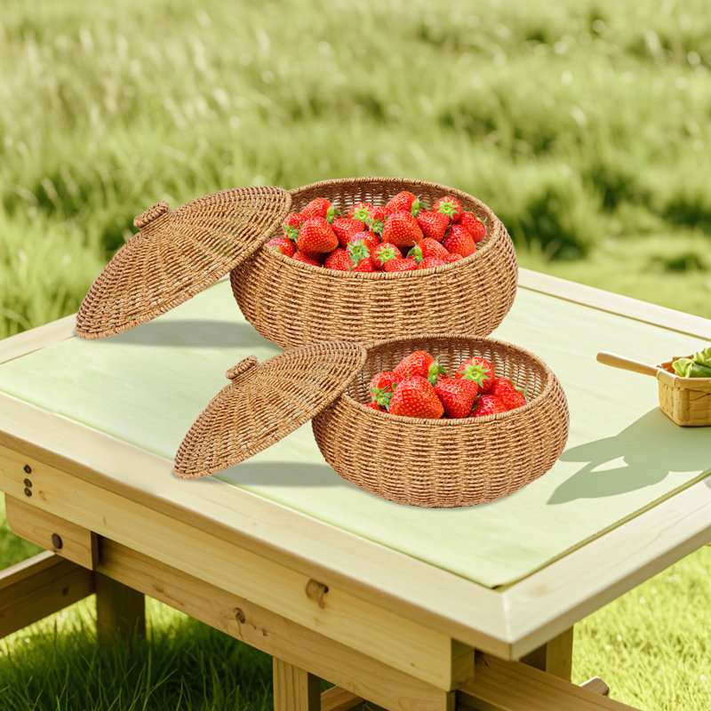 Storage Basket With Lid