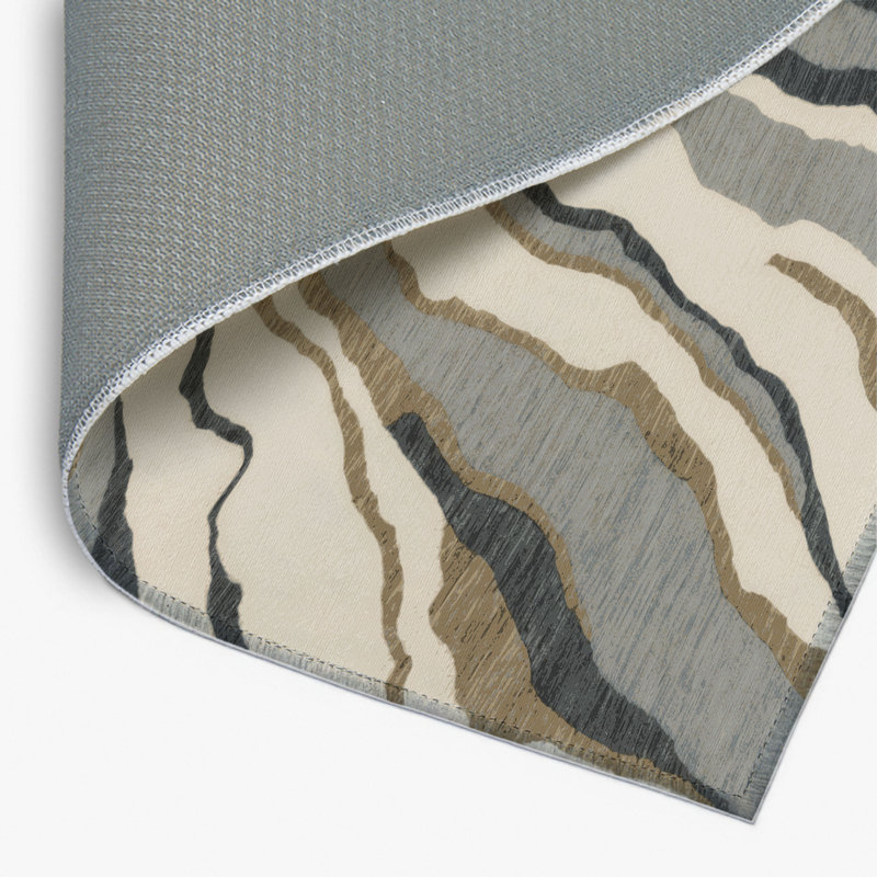 Tapis intérieur et extérieur gris Nature, Rectangulaire 2 pi x 3 pi