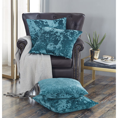 Crushed Velvet Throw Pillow Covers