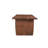 72" Brown Solid Wood Live Edge Sled Base Dining Table