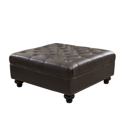 Aakanksha Faux Leather Ottoman