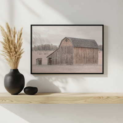 «Mormon Row Barn» par Lori Deiter, reproduction d'art