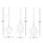 10" Glass Finial Ornament