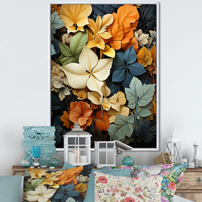 Feuilles d'automne, palette en sourdine - impression