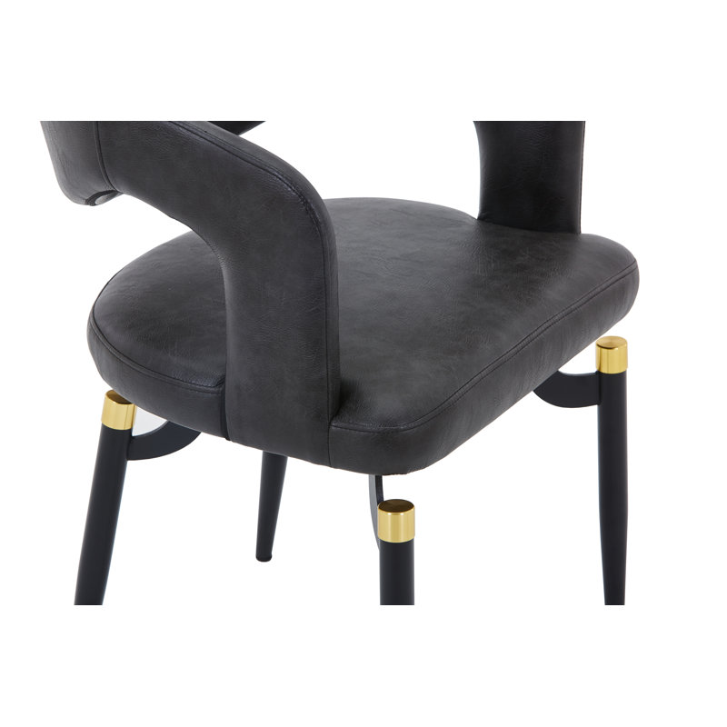 Chaise de salle à manger Dixfield Modern, 1, Noir anthracite